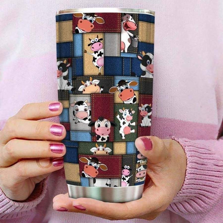 Cow Funny Stainless Steel Insulated Tumbler Cups