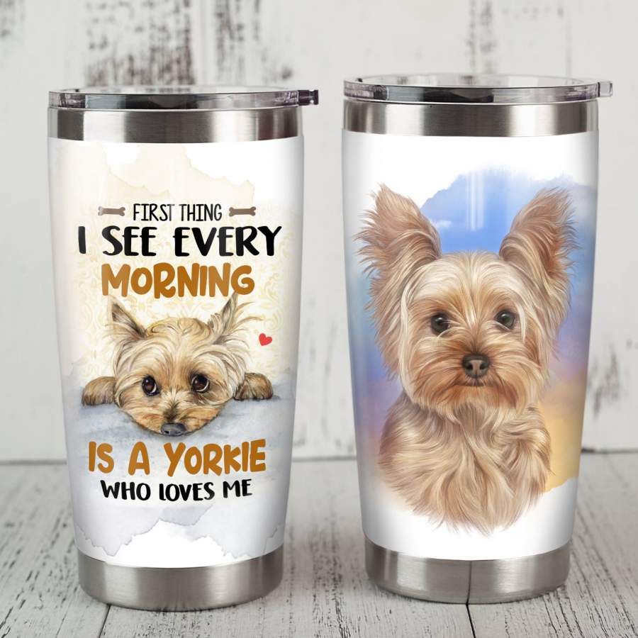 Yorkshire Terrier Dog Steel Tumbler JR2112 87O60