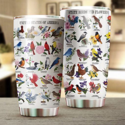 Beautiful Bird Stainless Steel Tumbler, Gift For Brother, 80Th Birthday Gift Ideas, Gift Ideas For Mom, New Dad Gifts, 60Th Birthday Ideas