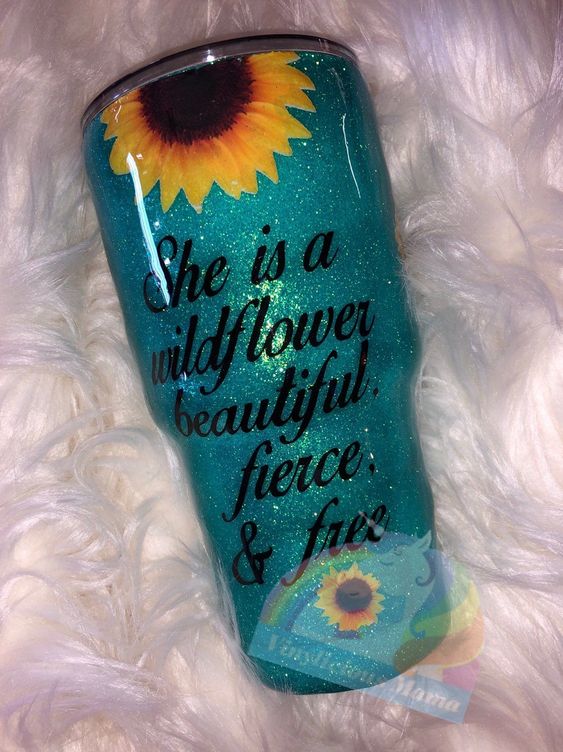 She Is A Wildflower Beautiful Fierce Free Tumbler