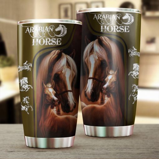 Arabian Horse Stainless Steel Insulated Tumbler Cups, Best Gifts For Dad, 80Th Birthday Gift Ideas, Gift For Husband, Gifts For Mom