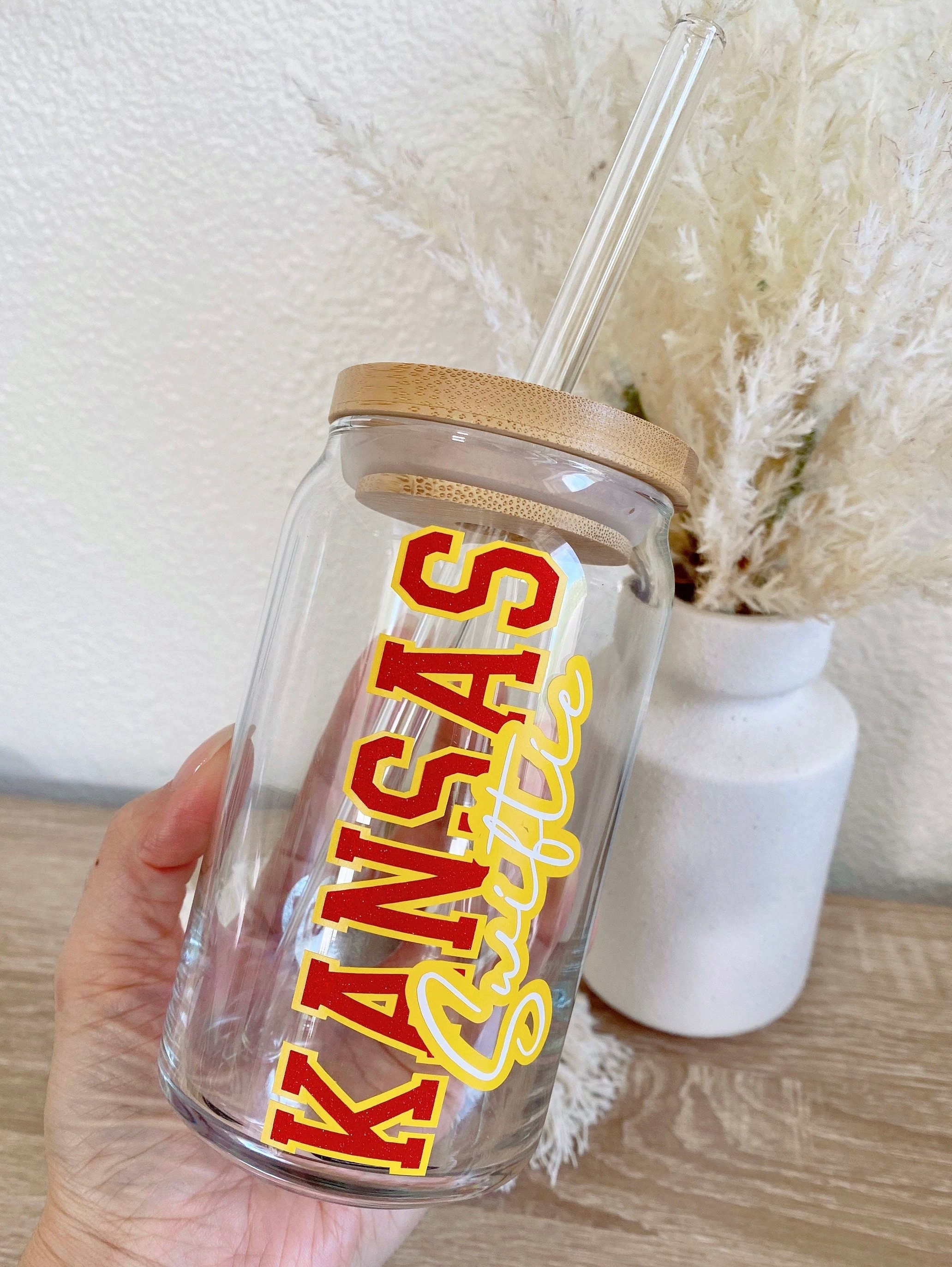 Kansas Swiftie Iced Coffee Glass, Chiefs Kelce Beer Can Glass, 87 89, Football Glass, Swiftie Gift, Swiftie Lover, Taylor Swiftie Coffee Cup