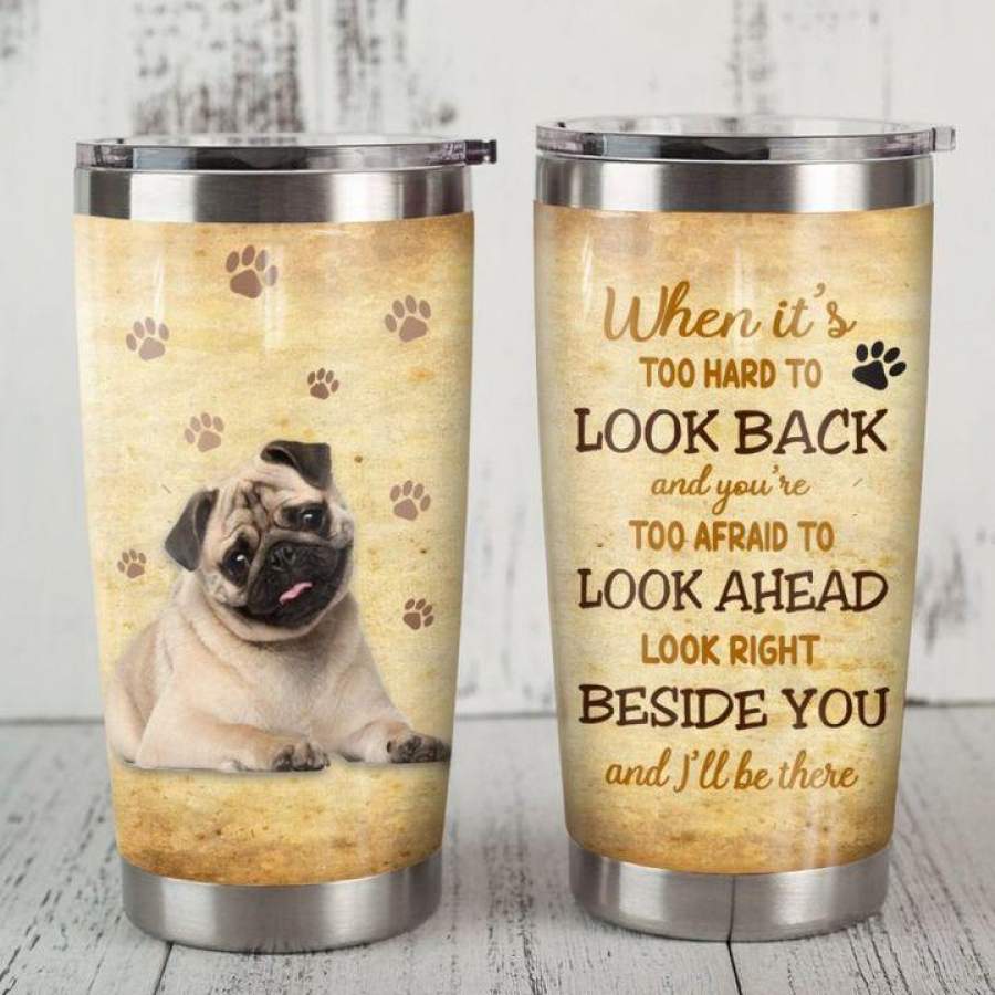 Pug Paws Stainless Steel Insulated Tumbler Cups