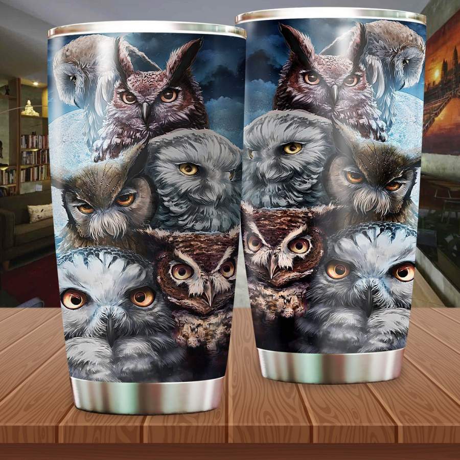 Owl Stainless Steel Insulated Tumbler Cups