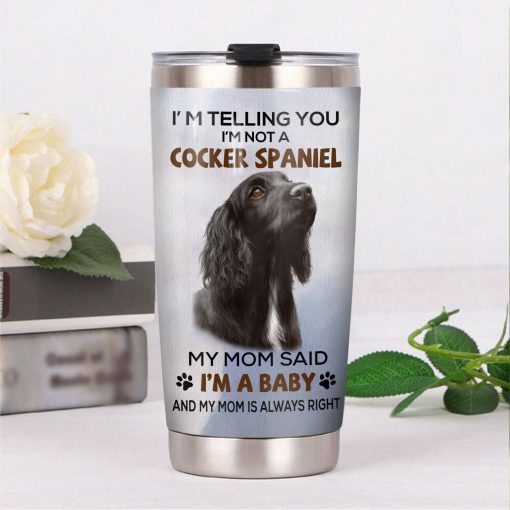 Cocker Spaniel Dog Steel Tumbler, Gift Ideas For Dad, Birthday Present Ideas, Gift For Best Friend, Mother’S Day Ideas, Gift For Sister