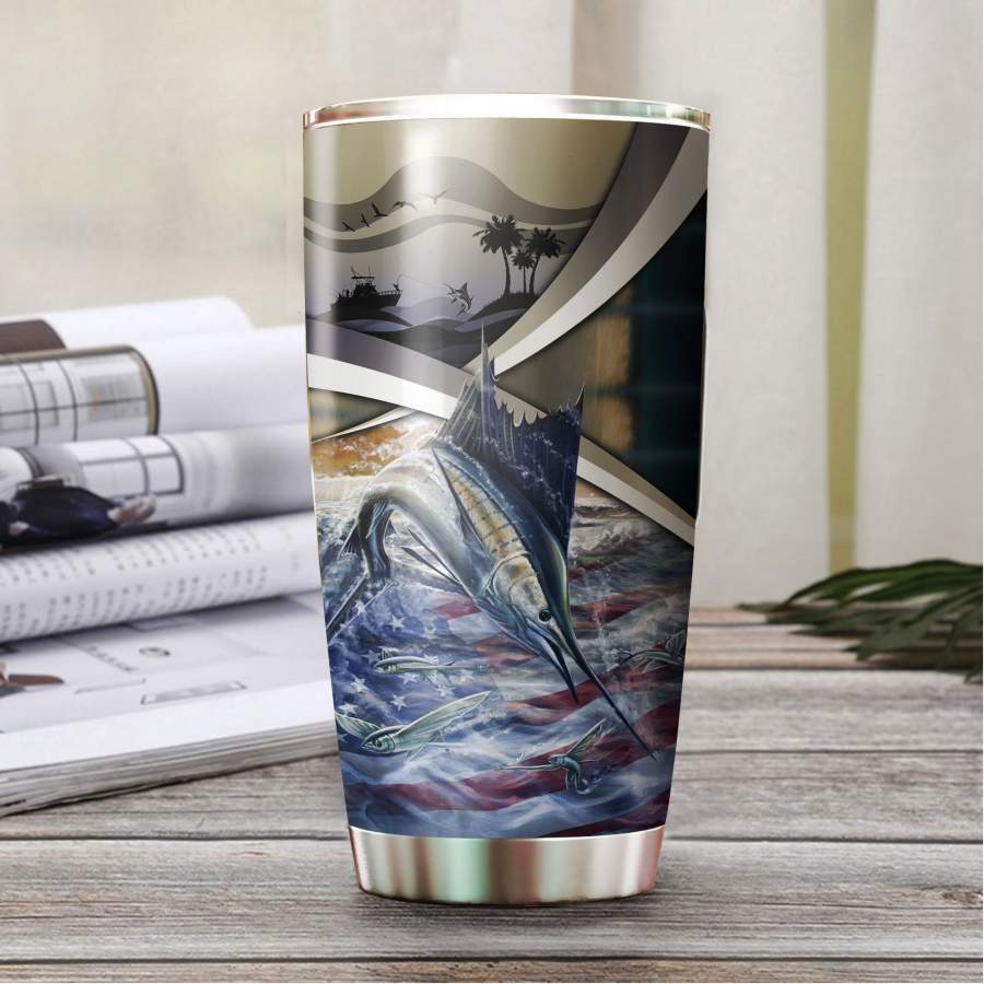 Love Marlin Stainless Steel Tumbler