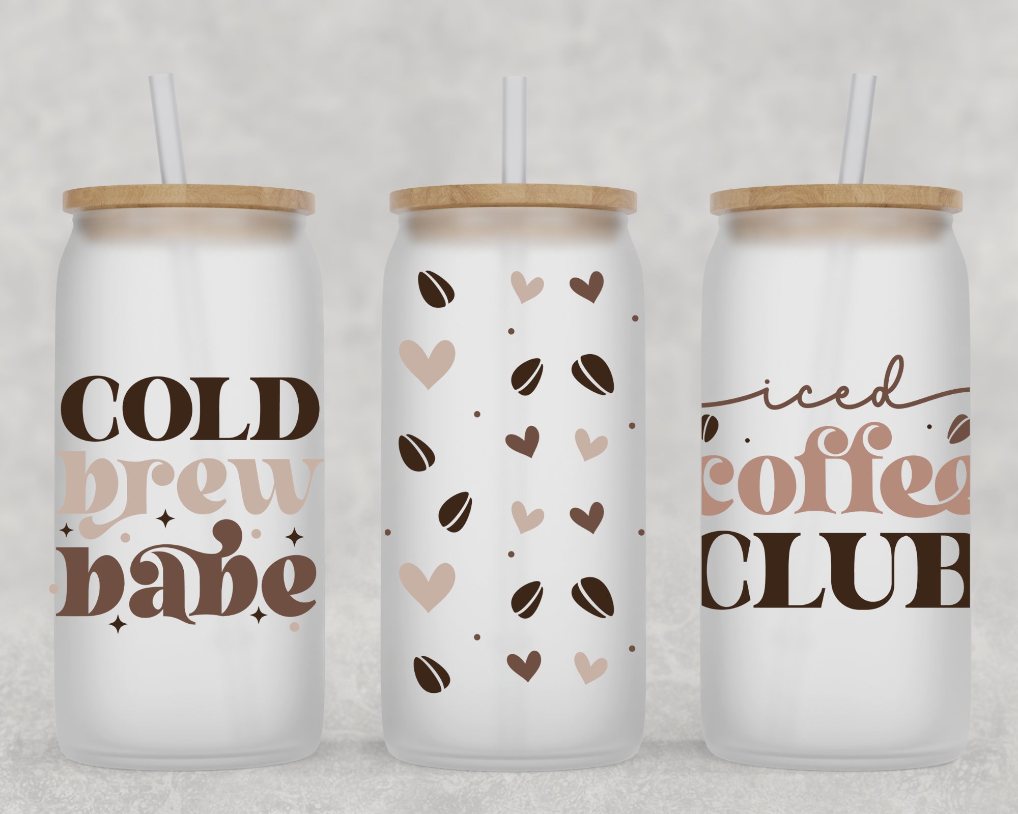 Cold Brew Glass Coffee Cup | Iced Coffee Cup Mug | Coffee Beer Can Glass | Gift for Her | Coffee Lover Gift | Beer Glass Jar | Coffee Glass