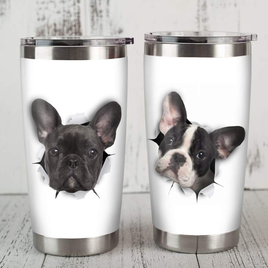 French Bulldog Steel Tumbler JR2104 81O60