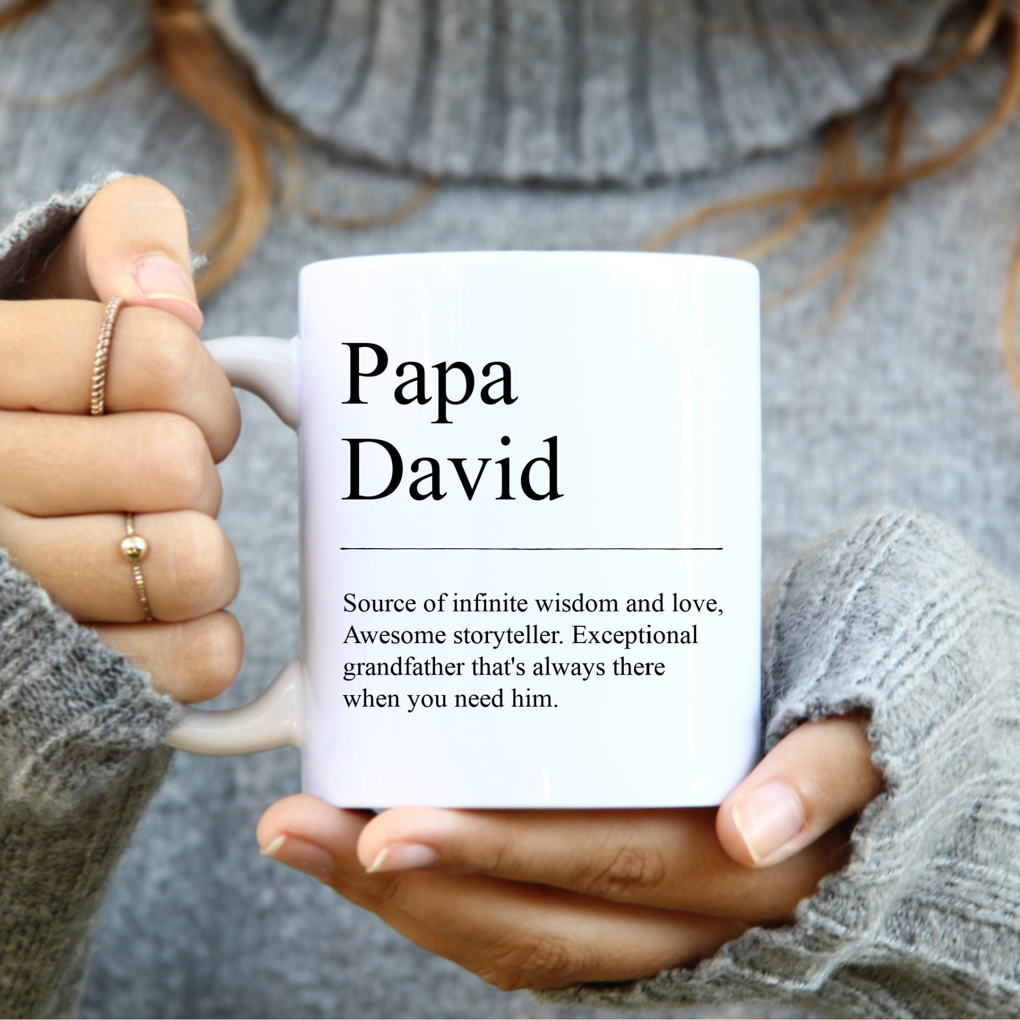 Personalized Papa Definition Mug, Personalized Grandpa Christmas and Birthday Gifts, Papa Gift, Papa Mug, Father’s Day Gift, Papa to be gift