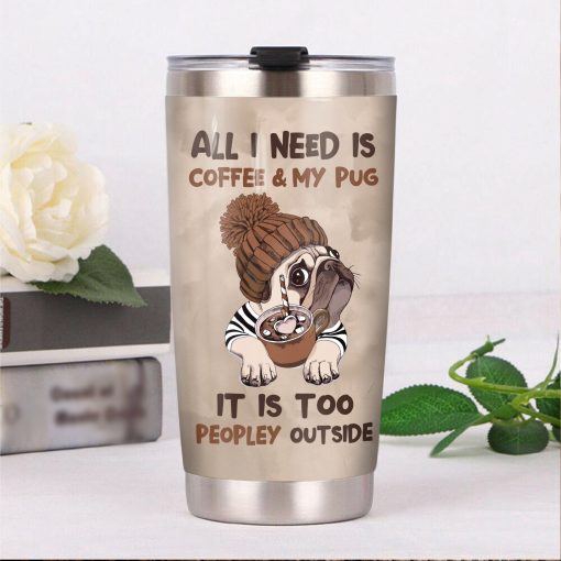 Pug Dog Steel Tumbler, Gift Ideas For Dad, Gifts For Mother In Law, Gift For Friend, Gift For Best Friend, Mother’S Day Ideas, Gift For Parent