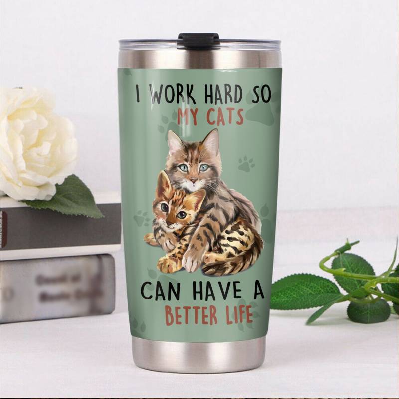 Bengal Cat Steel Tumbler MR1802 71O56