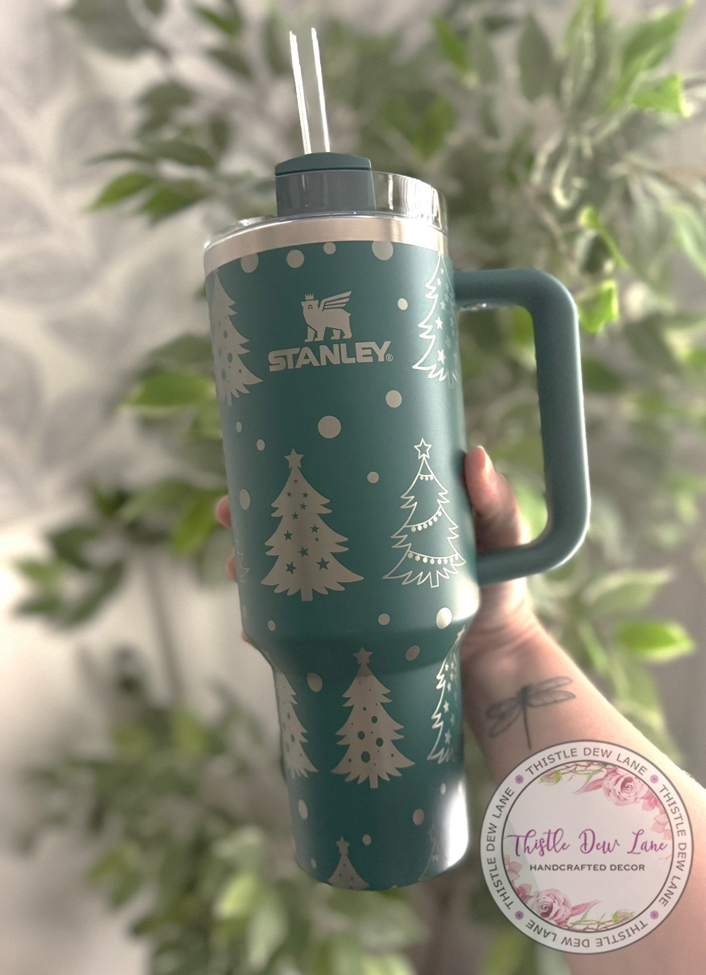 40oz tumbler, 30oz tumbler, Christmas tumbler, Winter tumbler, Christmas tree cup, Holiday tree tumbler, Christmas 40-ounce Stanley