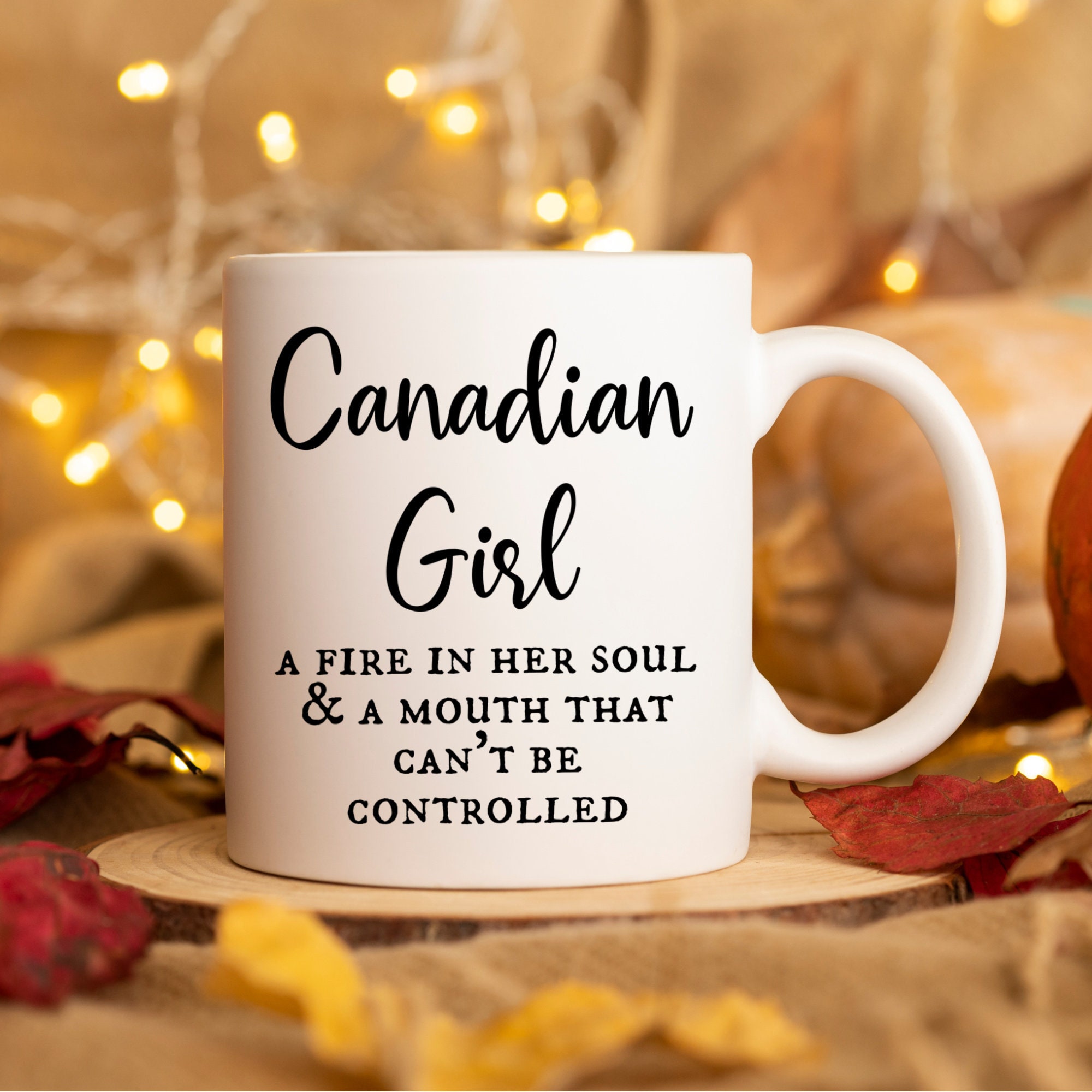 Canadian Girl Mug, Gift for Canadian Friends, Canada Lover, Christmas Gifts for Canadian Girlfriends