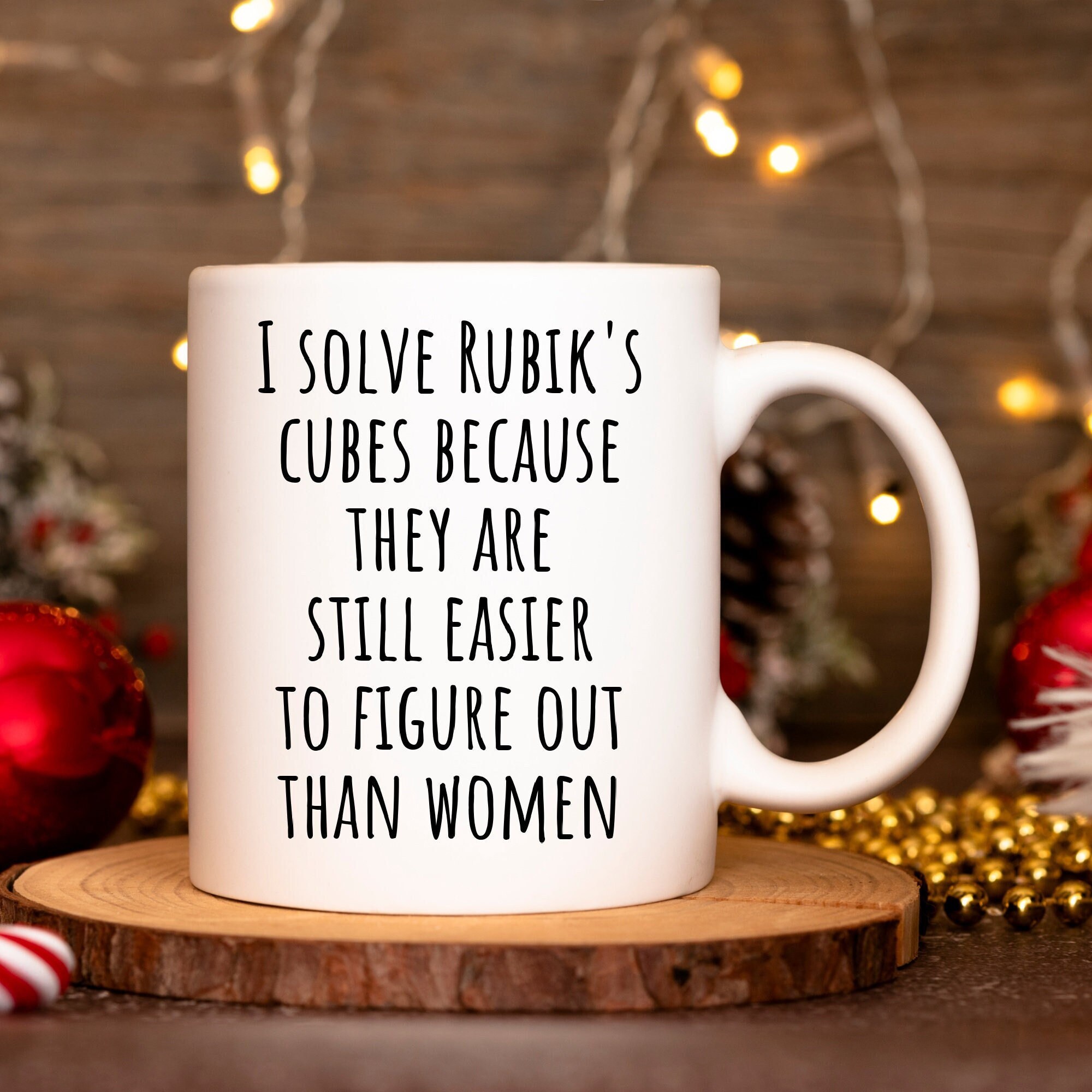 Rubiks Cube Mug – Funny Rubik’s Cube Gifts “I Solve Rubik’s Cubes whats Your Super Power?”