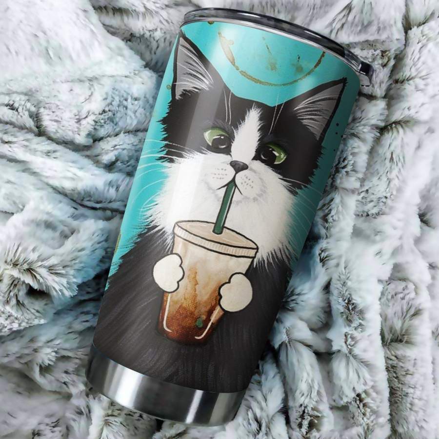 CAT TUMBLER | Insulated Steel Tumbler | Stainless Steel Tumbler | Double Wall Insulated Tumbler