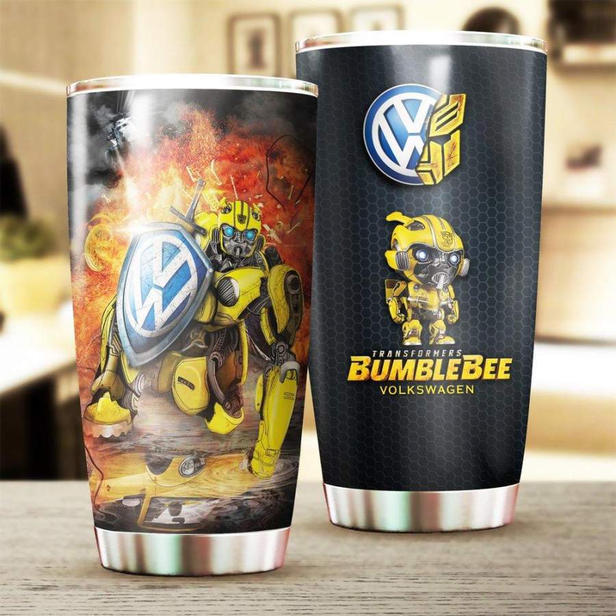 [Stainless Steel Tumbler 20 Oz] VOLKSWAGEN Bumble Bee Stainless Steel Tumbler, Bumble Bee Stainless Steel Mug Father Day gift, Mother Day gift