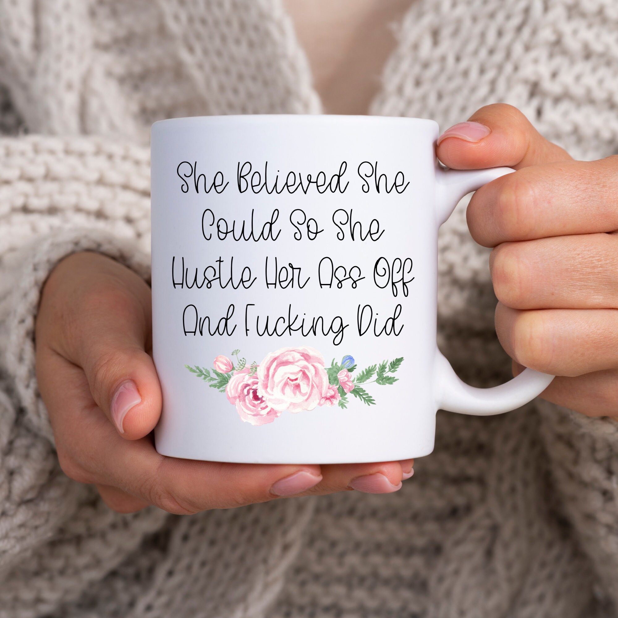 Graduation Gift Mug She Believed She Could So She Did Mug Girl Boss Gift Congratulations Gift For Her Mugs for Women Inspirational Mug