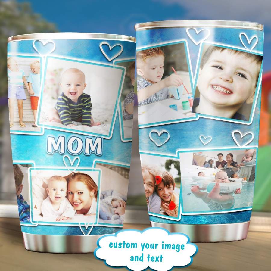 MOTHERS DAY SPECIAL GIFT! Save memories with this CUSTOM ANY PHOTOS tumbler cup, Personalized Picture Mug for MOM