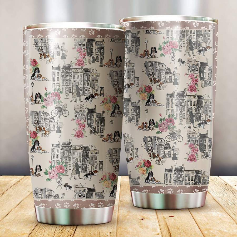 Cavalier King Charles Spaniel Stainless Steel Insulated Tumbler Cups