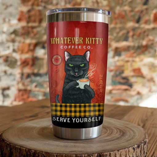 Black Cat Coffee Company Steel Tumbler