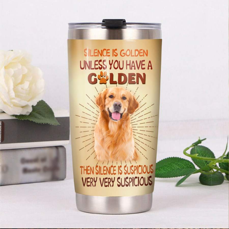 Golden Retriever Dog Steel Tumbler FB0603 69O50