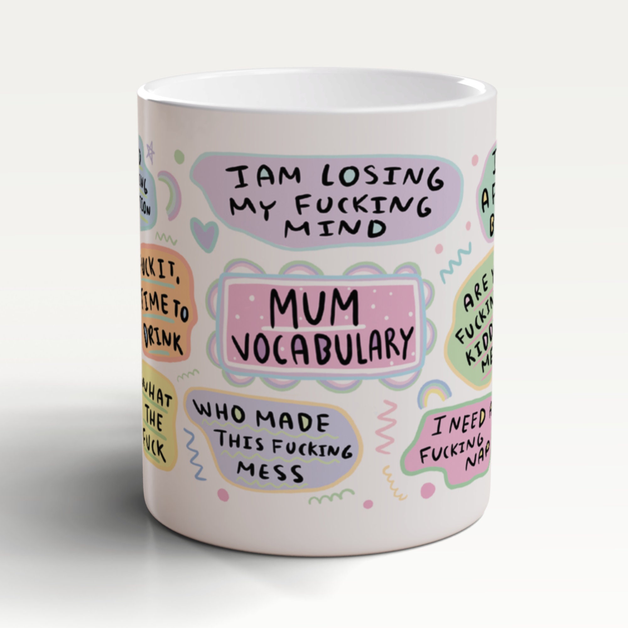 Funny Mum Mugs, Mum Gifts Mug, Mum Birthday Mug, Mum Mug, Swear Word Mug, Mum Vocabulary, Funny Mum Birthday Gift, Humour Mugs