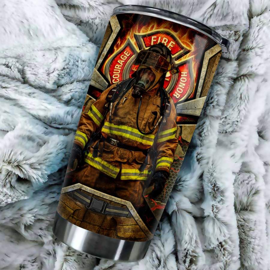 Fire Fighter Stainless Steel Tumbler