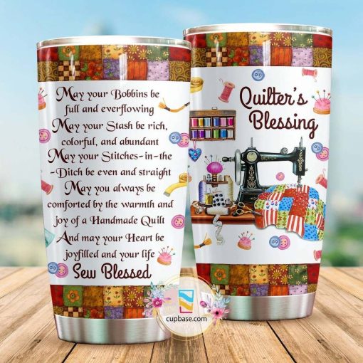 Quilter’S Blessing Qa Tumbler, Good Gifts For Mom, 80Th Birthday Gift Ideas, Gift For Husband, Gift For Brother, Gift Ideas For Mom