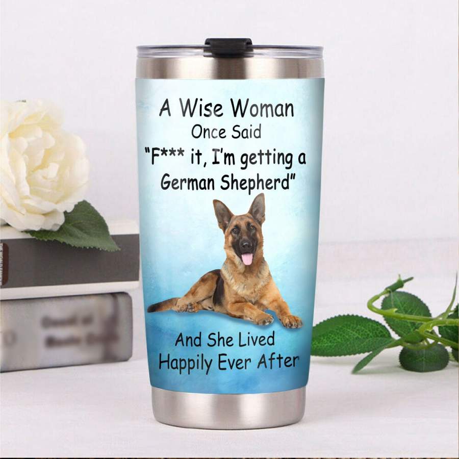 German Shepherd Dog Steel Tumbler MR0901 70O51