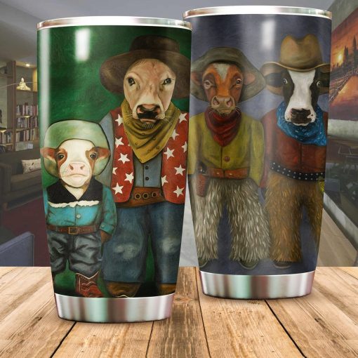 Cow Farmer Stainless Steel Insulated Tumbler Cups, Gift Ideas For Mom, Gift Ideas For Sister, Father’S Day Gifts, Mom Christmas Gifts