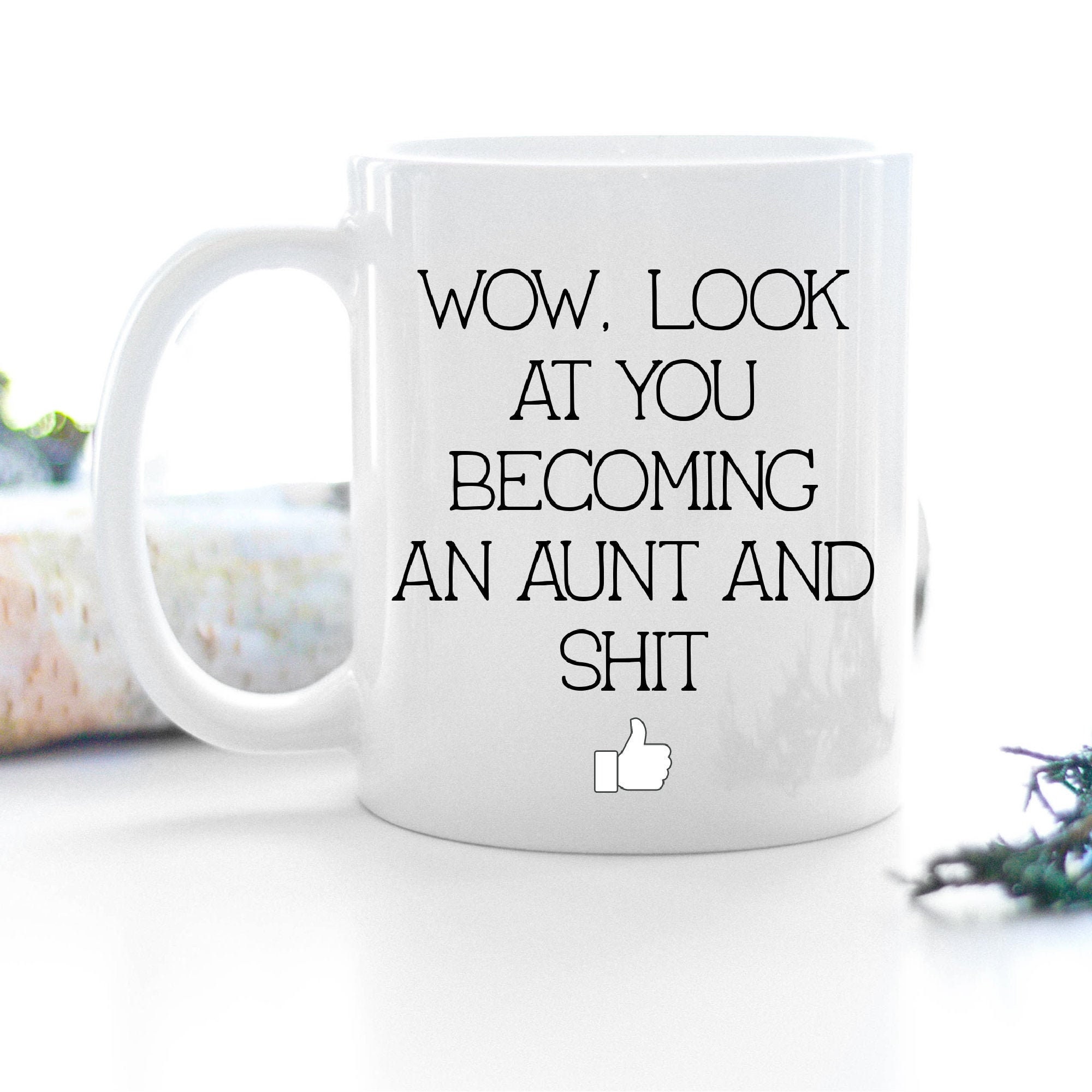 Aunt Pregnancy Announcement, Funny Aunt To Be Gift, New Aunt Gifts, New Auntie Gifts, New Aunt Mug, Gift for New Aunt, Promoted to Aunt