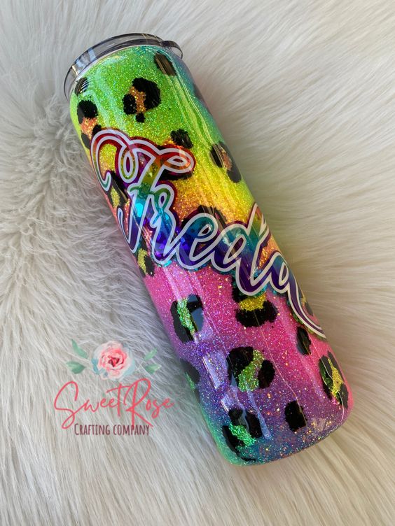 Neon Leopard Tumbler