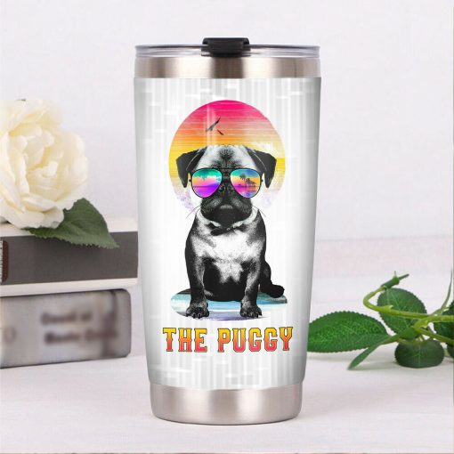 Pug Dog Steel Tumbler, Gift For Grandparent, Birthday Present Ideas, Mom Christmas Gifts, Gift For Husband, 60Th Birthday Ideas, Gift For Wife