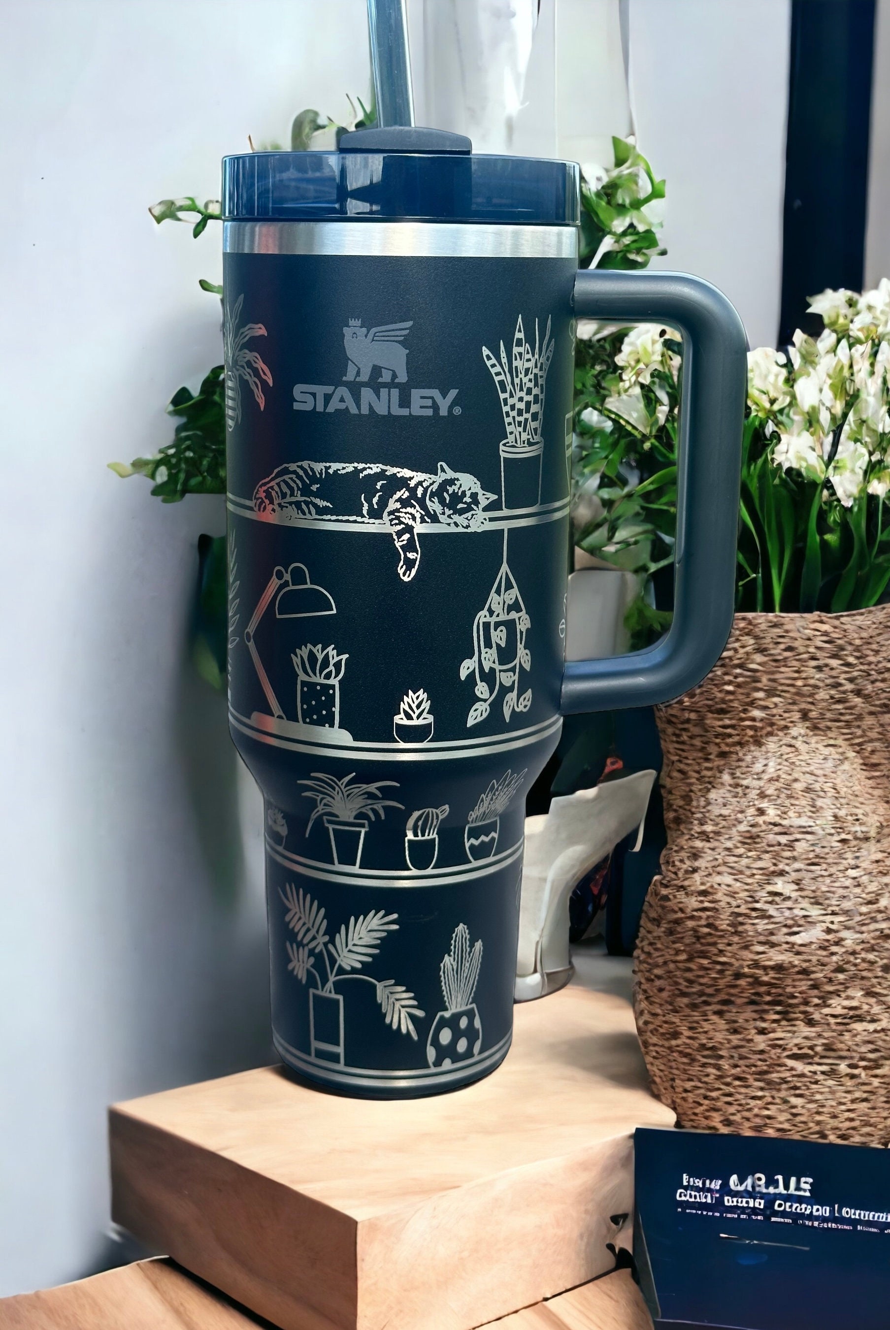 40 oz Tumbler w/ Plant Shelf 360 Engraving