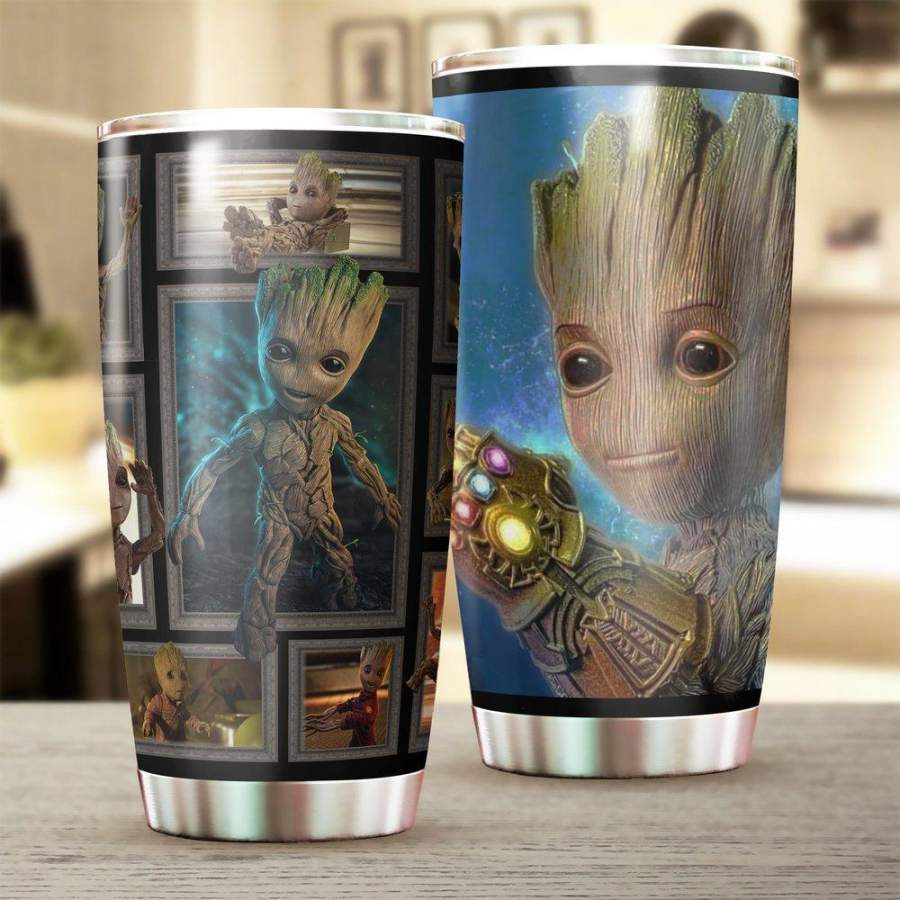 [Stainless Steel Tumbler 20 Oz] Groot Stainless Steel Tumbler, Groot Stainless Steel Mug Movie