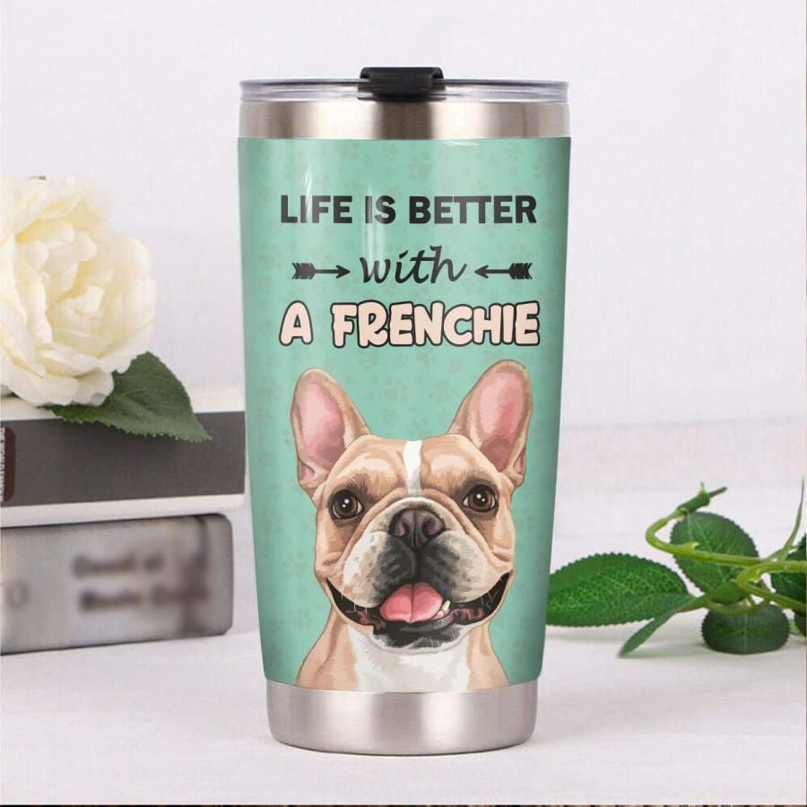 French Bulldog Steel Tumbler MR0904 69O49