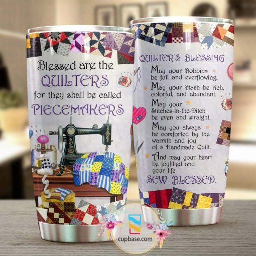 Blessed Are The Quielters Tumbler Quilt, Gift For Friend, Mother Of The Bride Gifts, Gift For Husband, Best Gifts For Dad, Gift For Sister