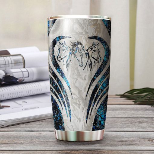 Love Horse Camo Stainless Steel Tumbler | Insulated Steel Tumbler | Stainless Steel Tumbler | Double Wall Insulated Tumbler, Gift Ideas For Mom