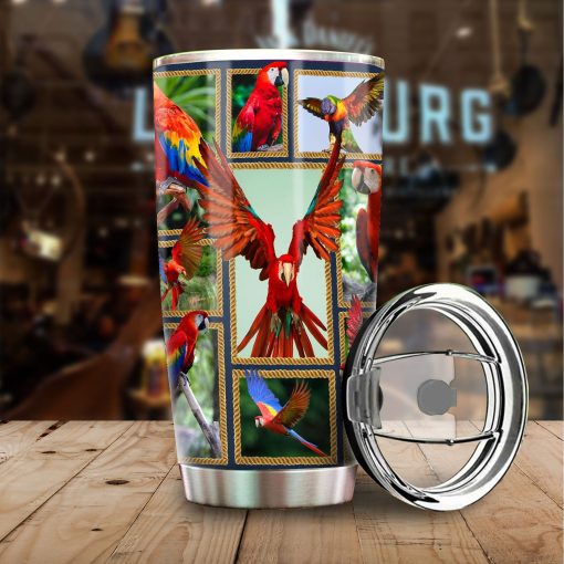 Love Parrot Stainless Steel Tumbler, Gift For Boyfriend, 60Th Birthday Gift Ideas, Gift For Sister, Gift For Mother, Gifts For Mom