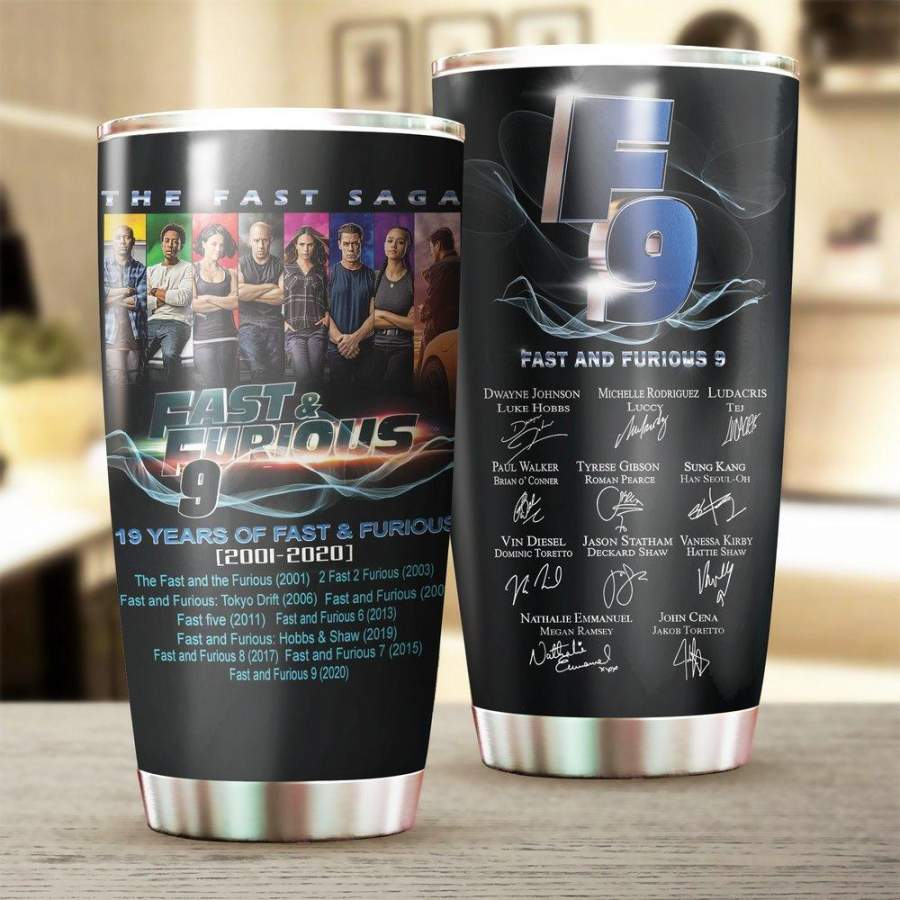 [Stainless Steel Tumbler 20 Oz] FASTF9 Fast and Furious 9 Stainless Steel Tumbler, Fast and Furious 9 Mug Father Day gifts, Mother Day gift