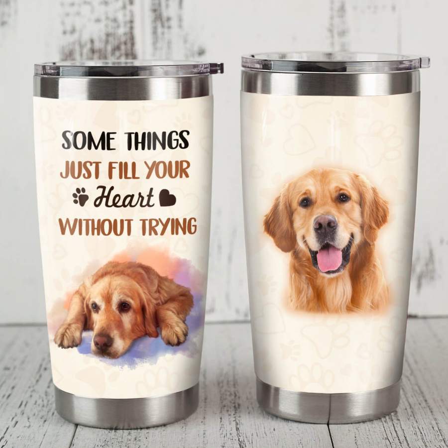 Golden Retriever Dog Steel Tumbler MR0902 69O50