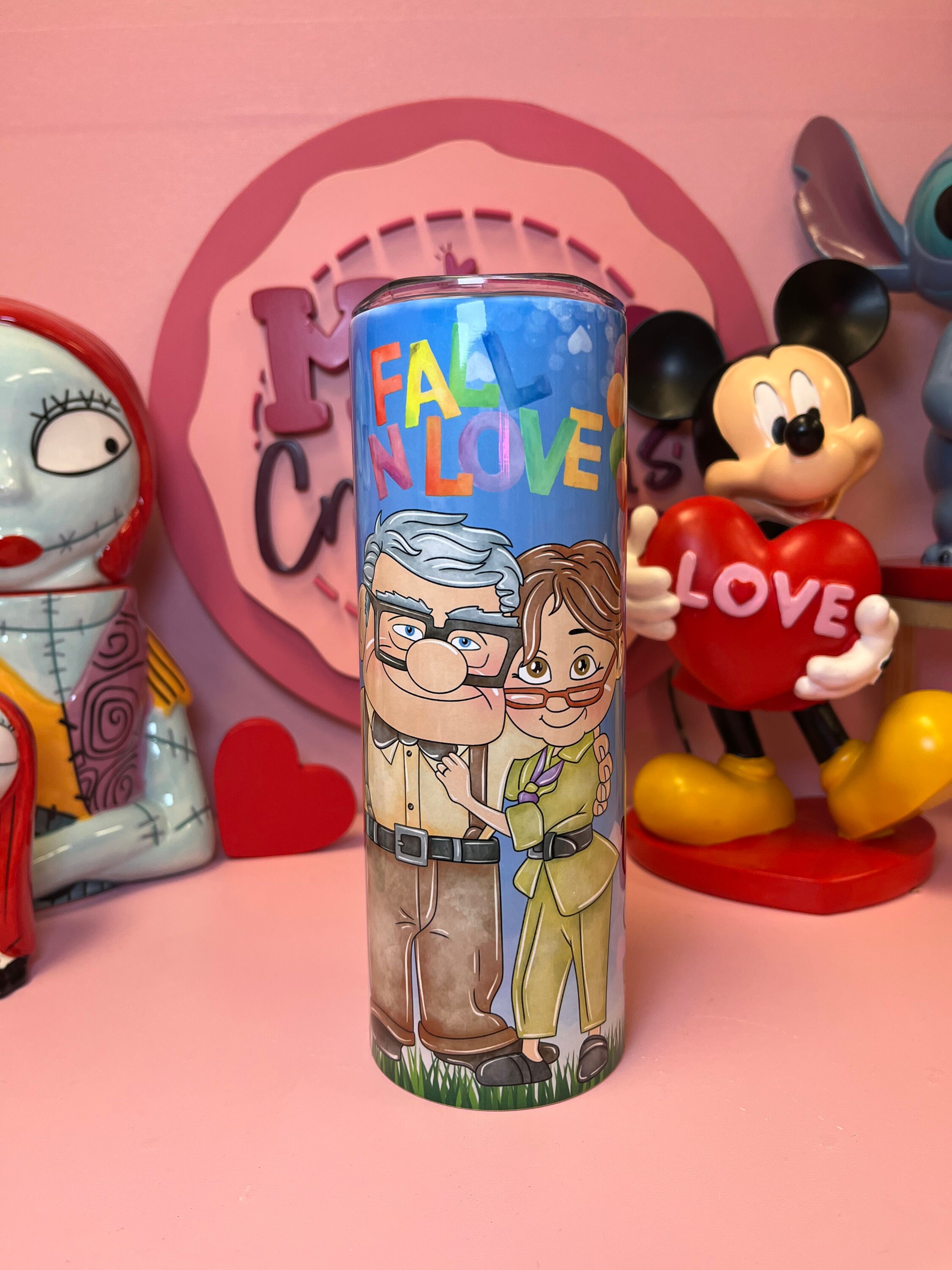 Up valentines tumbler, Carl and ELlie custom tumbler