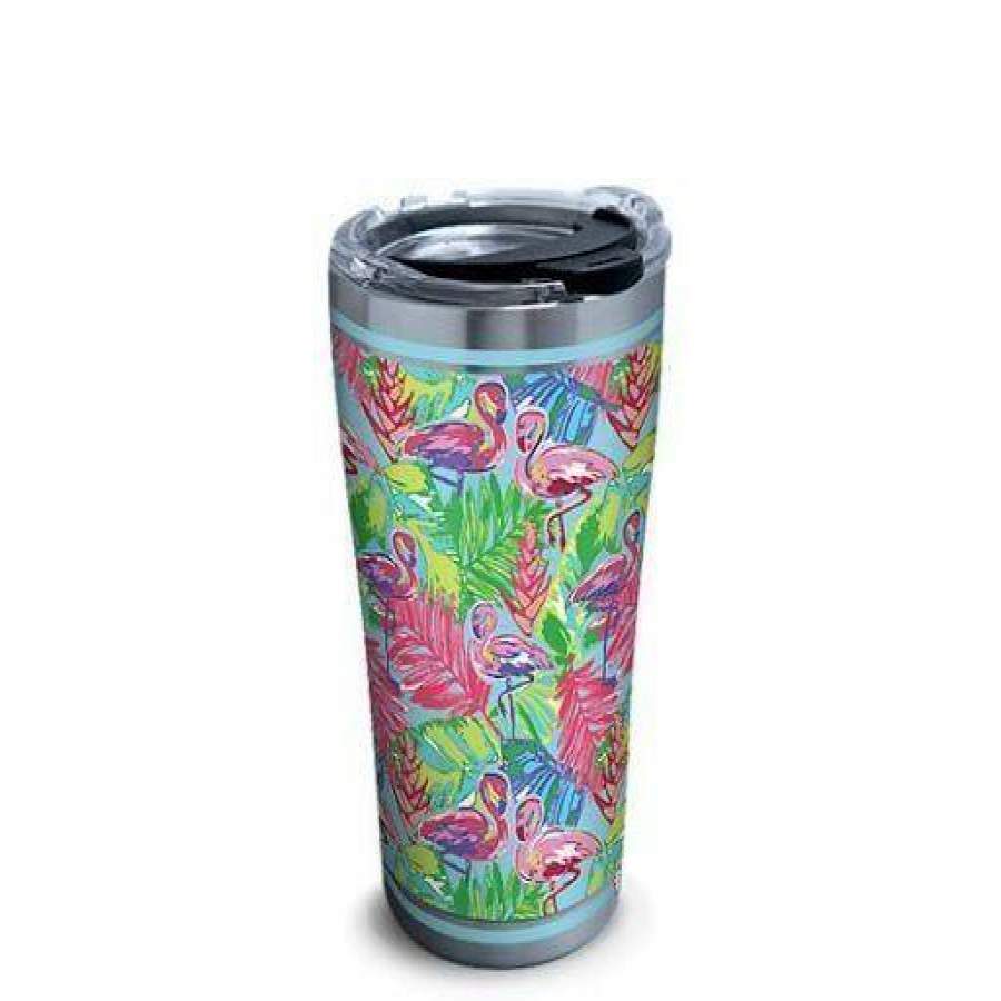 [Tumbler] Bright Flamingo Travel Mug Vacuum Sealed Tumblers 3692