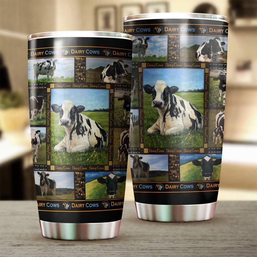 Dairy Cows Stainless Steel Tumbler