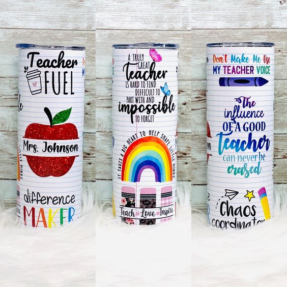 Personalized Teacher Tumbler, Custom Teacher Tumbler, Teacher Fuel, Difference Maker Tumbler