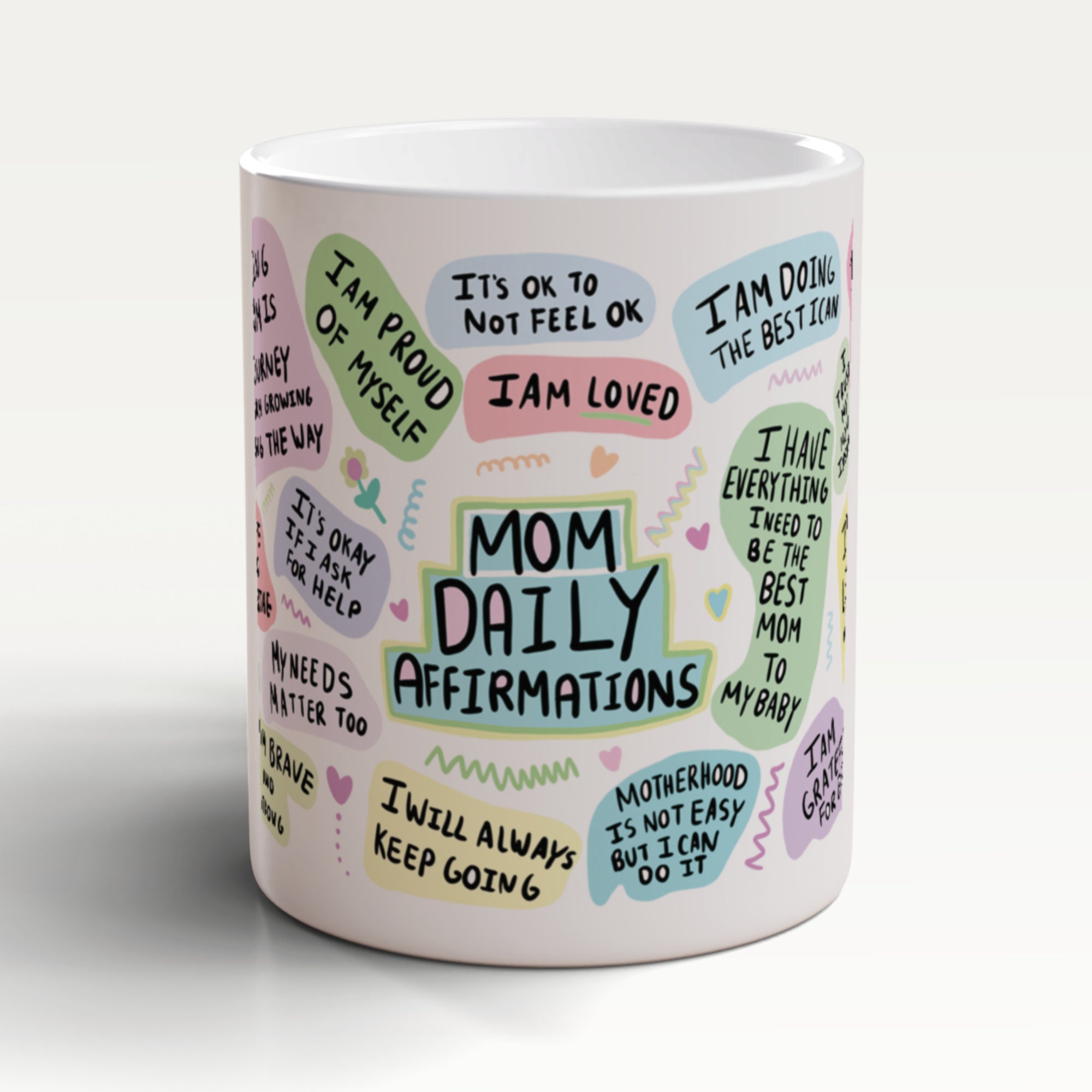 Mom Daily Affirmations Mug, Mom Affirmations Mug, Daily Reminder Affirmations, Gifts For Mom, Mom Gifts, Daily Affirmations