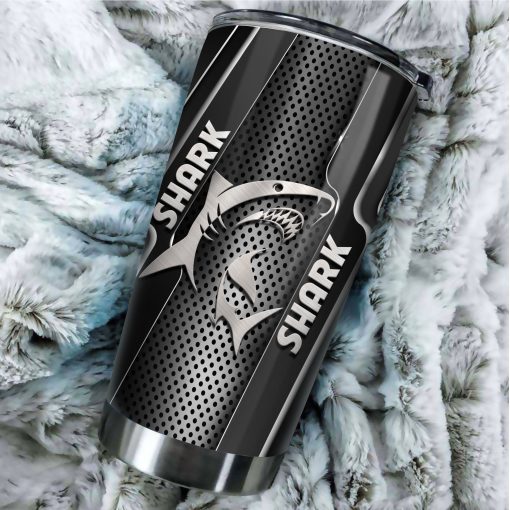 Shark Metal Stainless Steel Tumbler, Gifts For Mom, Birthday Present Ideas, Gift For Best Friend, Mother’S Day Gifts, Gifts For New Moms