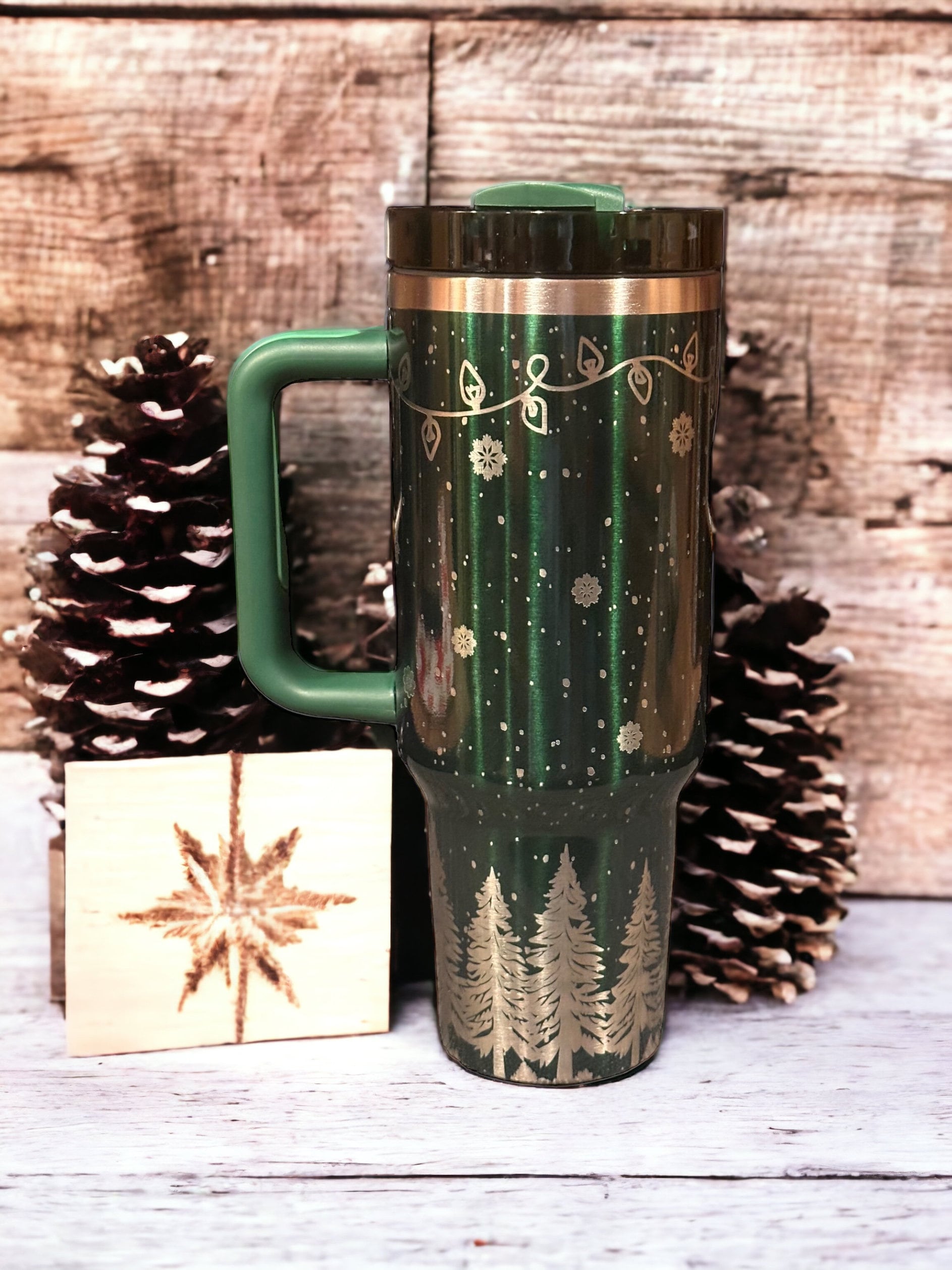 40oz Tumbler Winter Scene