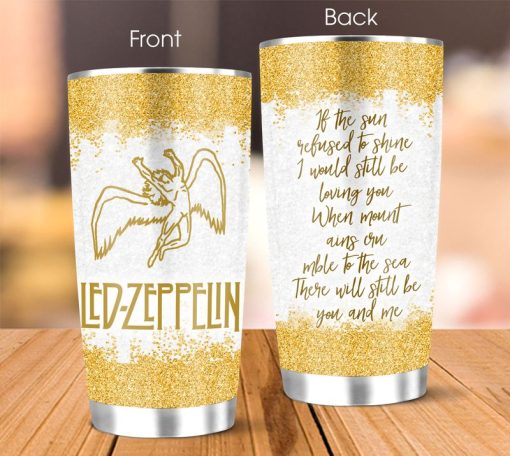 Led Zeppelin Glitter Lyric 20Oz Stainless Steel Tumbler, Mother’S Day Ideas, First Fathers Day Gift, Gift For Parent, Good Gifts For Mom