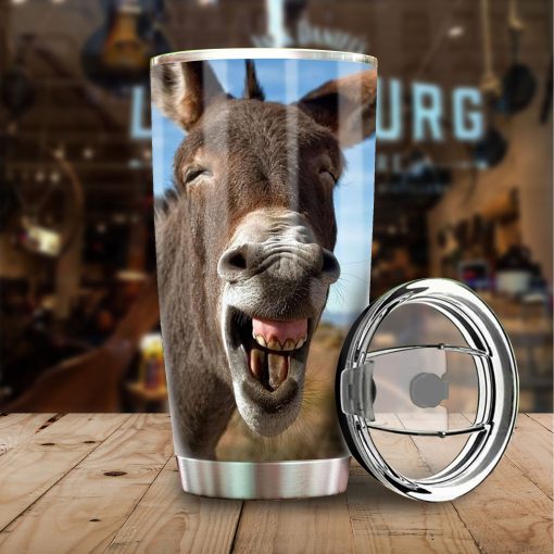 Love Donkey Stainless Steel Tumbler, Gift For Sister, First Mother’S Day Gift, Gift Ideas For Mom, Birthday Gift, Good Gifts For Mom